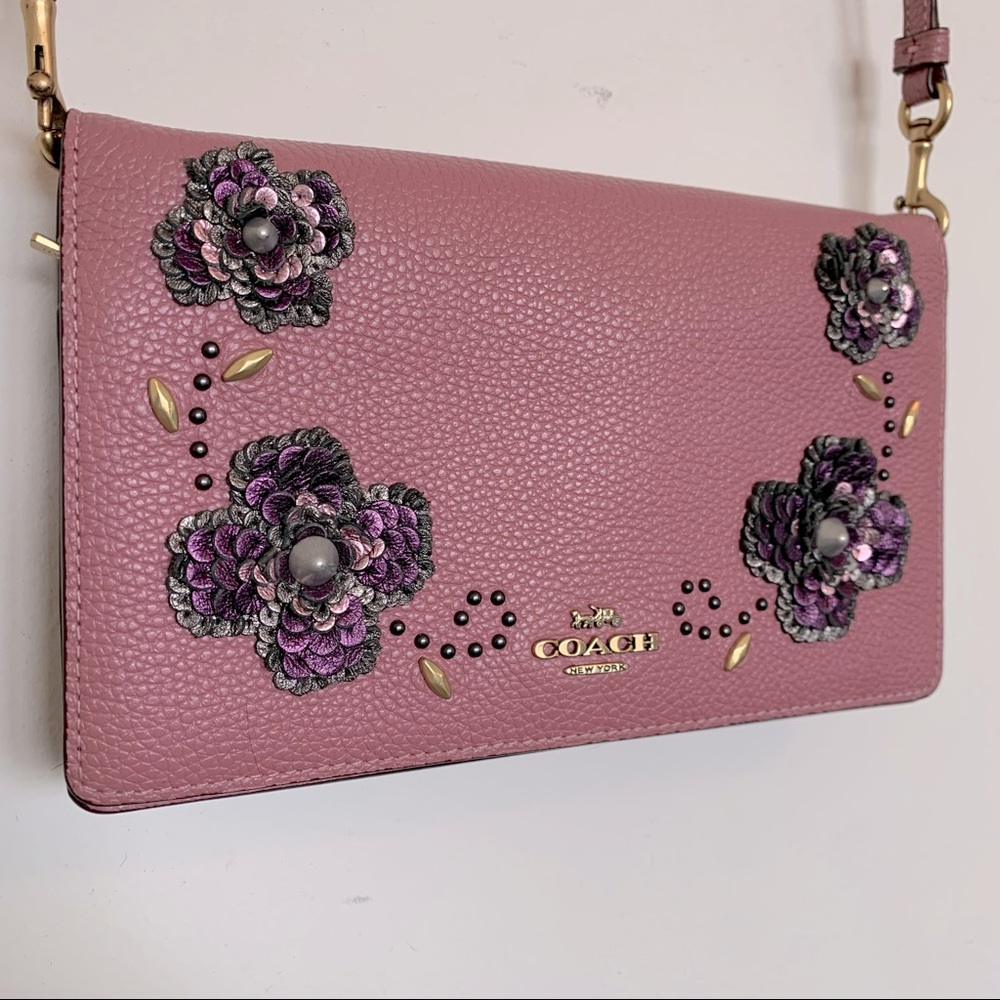Coach Hayden Rose Crossbody Leather Bag